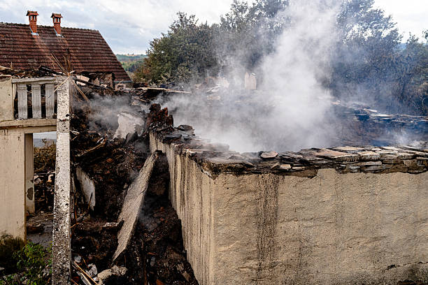 Professional Fire Damage Removal technician working in Somerville, TX